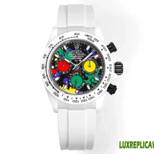 Rolex Daytona Replica Watches 40mm Mens Multi-Color Dial Rubber Strap 1:1 Clone Watch