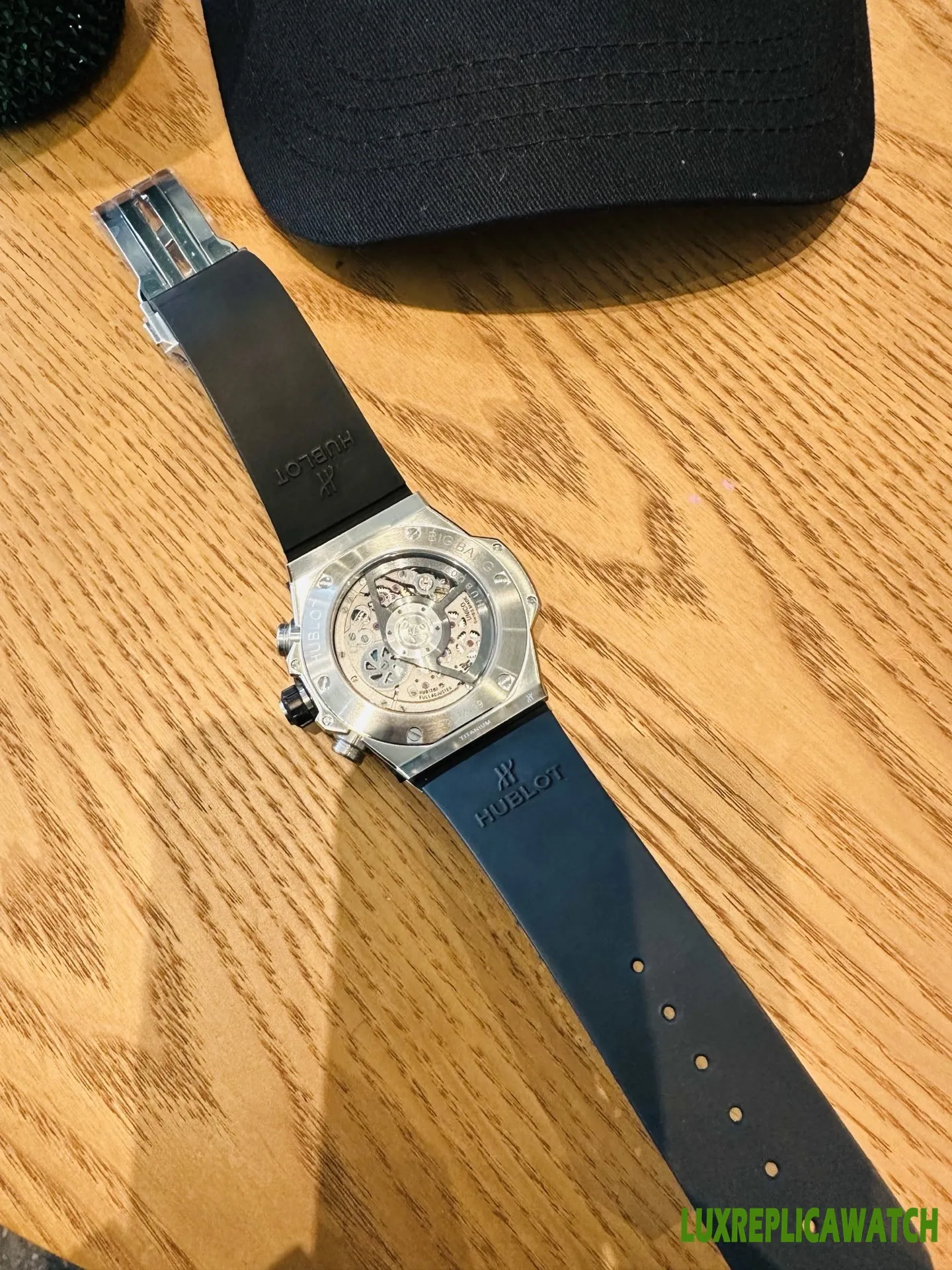 Hublot Big Bang Replica Watches 44mm Mens Grey Dial Rubber Strap 1:1 Clone Watch - Image 8