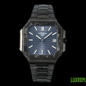 Patek Philippe Cubitus Replica Watches 40mm Mens Blue Dial Metal Bracelet 1:1 Clone Watch