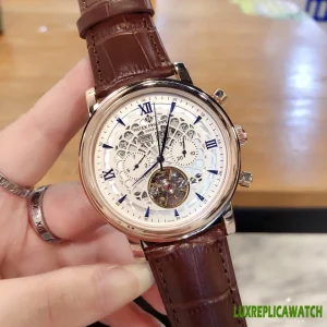 Patek Philippe Grand Complications Replica Watches 41mm Mens White Dial Leather Strap 1:1 Clone Watch