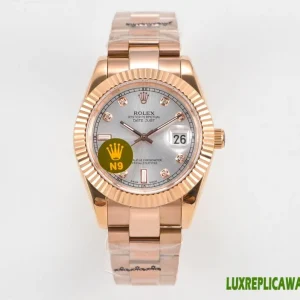 Rolex Datejust Replica Watches 41mm Mens Silver Dial Metal Bracelet 1:1 Clone Watch