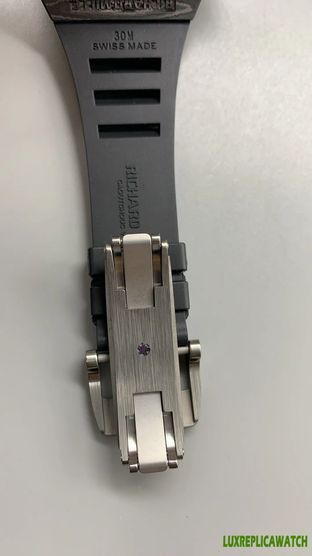 Richard Mille RM 011 Replica Watches 45mm Mens Black Dial Rubber Strap 1:1 Clone Watch - Image 8