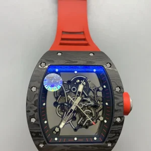 Richard Mille RM 011 Replica Watches 50mm Mens White Dial Rubber Strap 1:1 Clone Watch