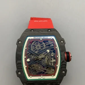 Richard Mille RM 011 Replica Watches 50mm Mens Skeleton Dial Rubber Strap 1:1 Clone Watch