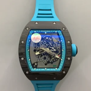 Richard Mille RM011 Replica Watches 50mm Mens Grey Dial Rubber Strap 1:1 Clone Watch