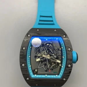 Richard Mille RM 011 Replica Watches 50mm Mens Black Dial Rubber Strap 1:1 Clone Watch