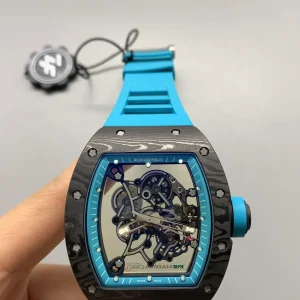 Richard Mille RM 011 Replica Watches 50mm Mens Skeleton Dial Rubber Strap 1:1 Clone Watch