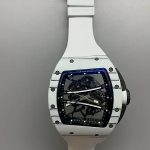 Richard Mille RM011 Replica Watches 45mm Mens Black Dial Rubber Strap 1:1 Clone Watch