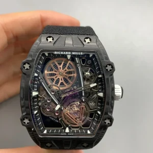 Richard Mille RM27-03 Replica Watches 50mm Mens Skeleton Dial Rubber Strap 1:1 Clone Watch