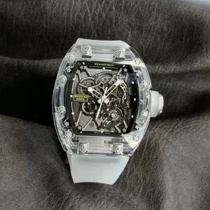 Richard Mille RM35-01 Replica Watches 48mm Mens Black Dial Rubber Strap 1:1 Clone Watch