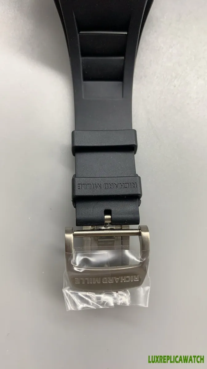 Richard Mille RM35-01 Rafa Replica Watches 45mm Mens Black Dial Rubber Strap 1:1 Clone Watch - Image 2