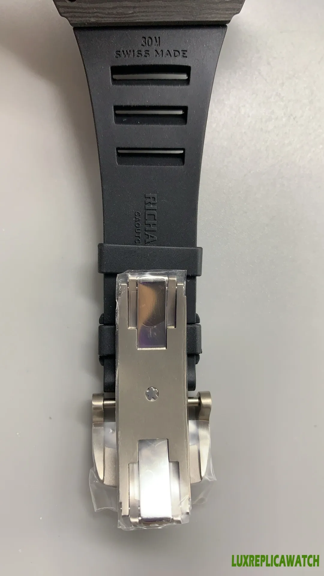 Richard Mille RM35-01 Rafa Replica Watches 45mm Mens Black Dial Rubber Strap 1:1 Clone Watch - Image 11