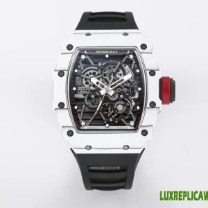 Richard Mille RM 35-01 Replica Watches 48mm Mens Black Dial Rubber Strap 1:1 Clone Watch