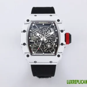 Richard Mille RM 35-01 Rafael Nadal Replica Watches 48mm Mens Black Dial Rubber Strap 1:1 Clone Watch