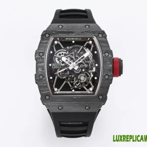 Richard Mille RM 35-01 Rafael Nadal Replica Watches 48mm Mens Black Dial Rubber Strap 1:1 Clone Watch