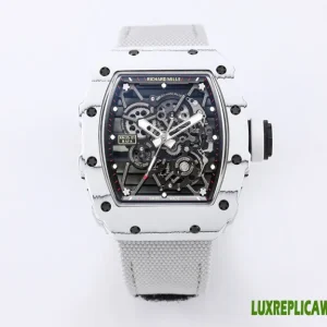 Richard Mille RM 35-01 Rafael Nadal Replica Watches 50mm Mens Black Dial Rubber Strap 1:1 Clone Watch