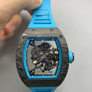 Richard Mille RM 35-02 Replica Watches 50mm Mens Skeleton Dial Rubber Strap 1:1 Clone Watch