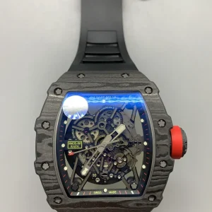 Richard Mille RM 35-02 Replica Watches 45mm Mens Blue Dial Rubber Strap 1:1 Clone Watch
