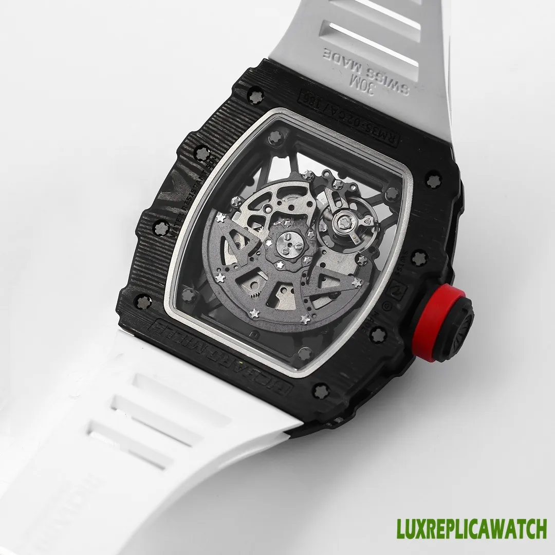 Richard Mille RM35-02 Replica Watches 50mm Mens Skeleton Dial Rubber Strap 1:1 Clone Watch - Image 8