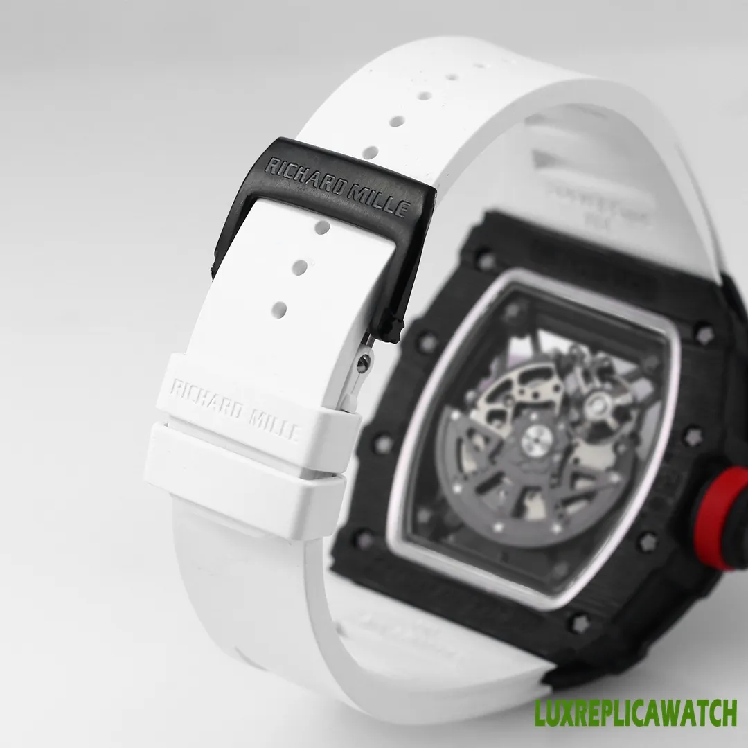 Richard Mille RM35-02 Replica Watches 50mm Mens Skeleton Dial Rubber Strap 1:1 Clone Watch - Image 9