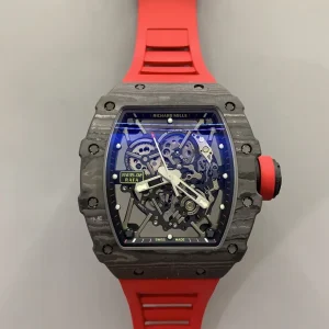 Richard Mille RM35-02 Rafael Nadal Replica Watches 50mm Mens Blue Dial Rubber Strap 1:1 Clone Watch