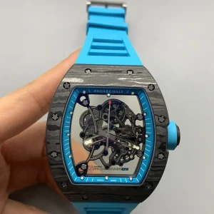 Richard Mille RM 35-02 Replica Watches 50mm Mens Grey Dial Rubber Strap 1:1 Clone Watch