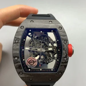 Richard Mille RM 35-02 Replica Watches 50mm Mens Blue Dial Rubber Strap 1:1 Clone Watch
