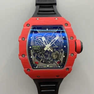 Richard Mille RM35-02 Rafa Replica Watches 50mm Mens Blue Dial Rubber Strap 1:1 Clone Watch