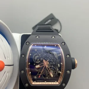 Richard Mille RM 011 Replica Watches 50mm Mens Blue Dial Rubber Strap 1:1 Clone Watch