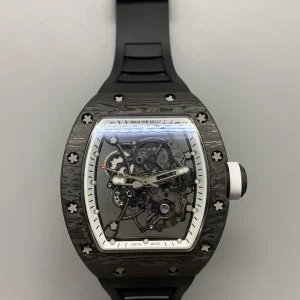 Richard Mille RM 011 Replica Watches 45mm Mens Skeleton Dial Rubber Strap 1:1 Clone Watch