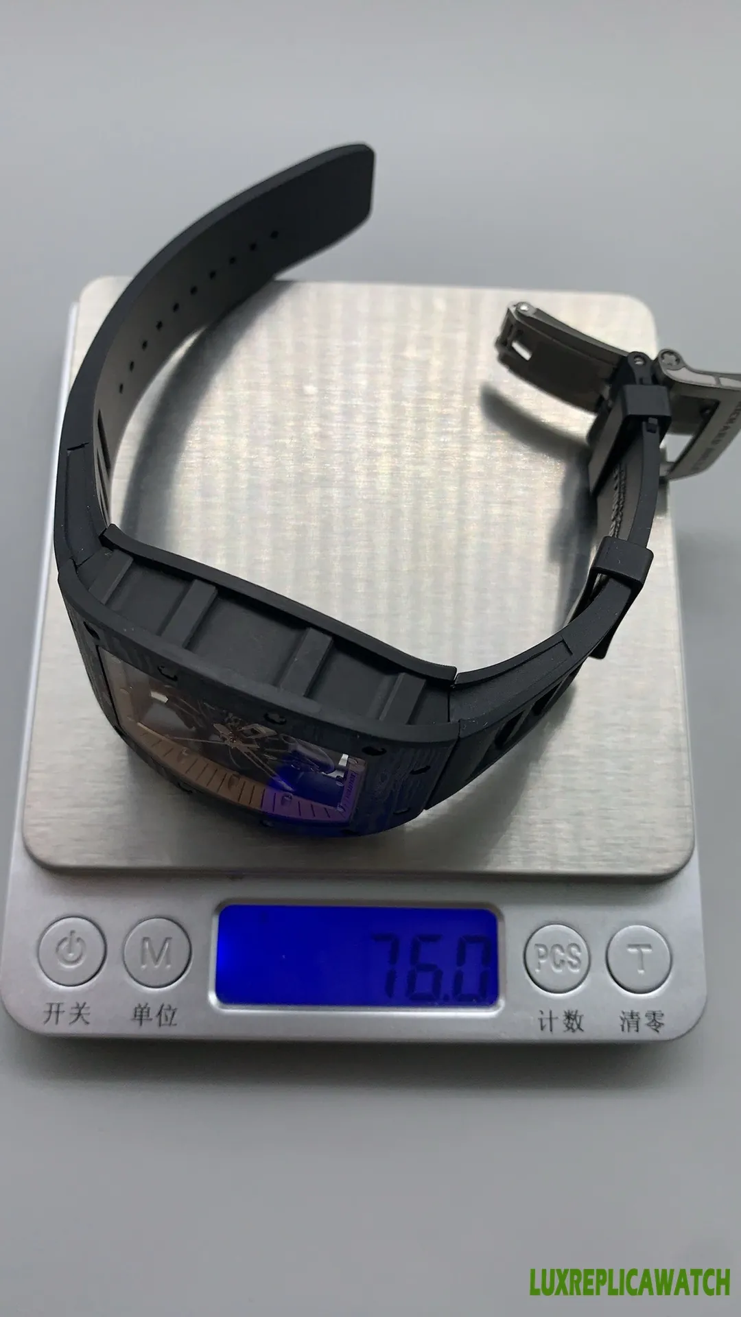 Richard Mille RM 011 Replica Watches 50mm Mens Skeleton Dial Rubber Strap 1:1 Clone Watch - Image 3