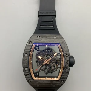 Richard Mille RM 011 Replica Watches 50mm Mens Skeleton Dial Rubber Strap 1:1 Clone Watch