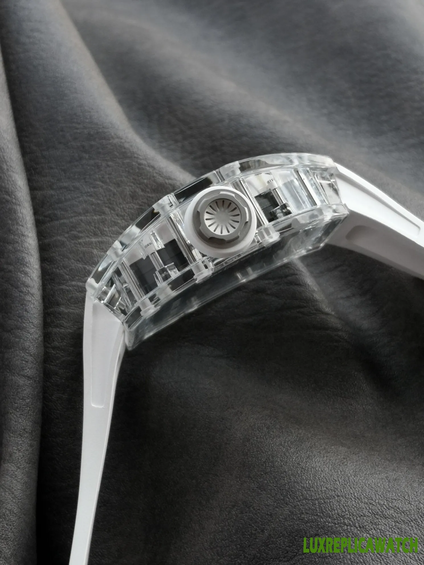 Richard Mille RM011 Replica Watches 50mm Mens Skeleton Dial Rubber Strap 1:1 Clone Watch - Image 7