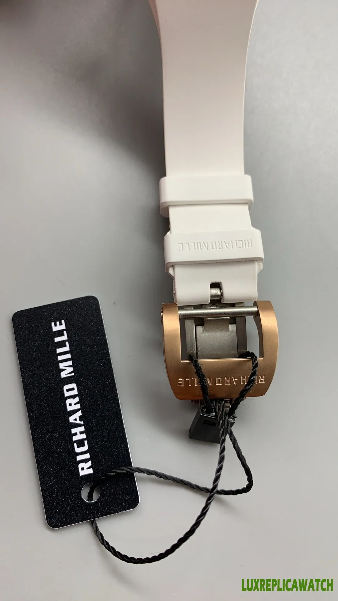 Richard Mille RM 07-01 Replica Watches 38mm Womens Black Dial Rubber Strap 1:1 Clone Watch - Image 9