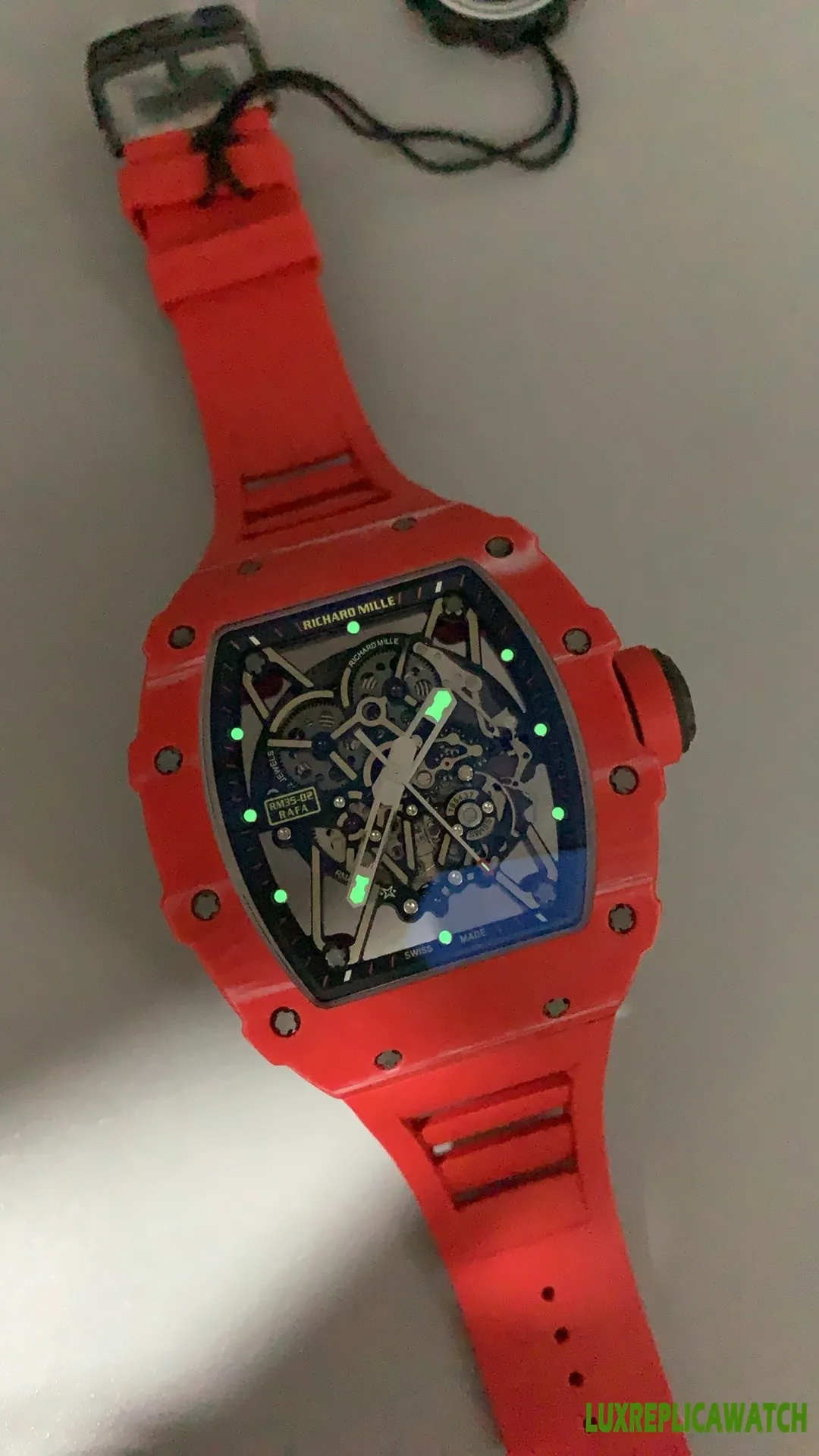 Richard Mille RM 17-01 Replica Watches 50mm Mens Skeleton Dial Rubber Strap 1:1 Clone Watch - Image 11