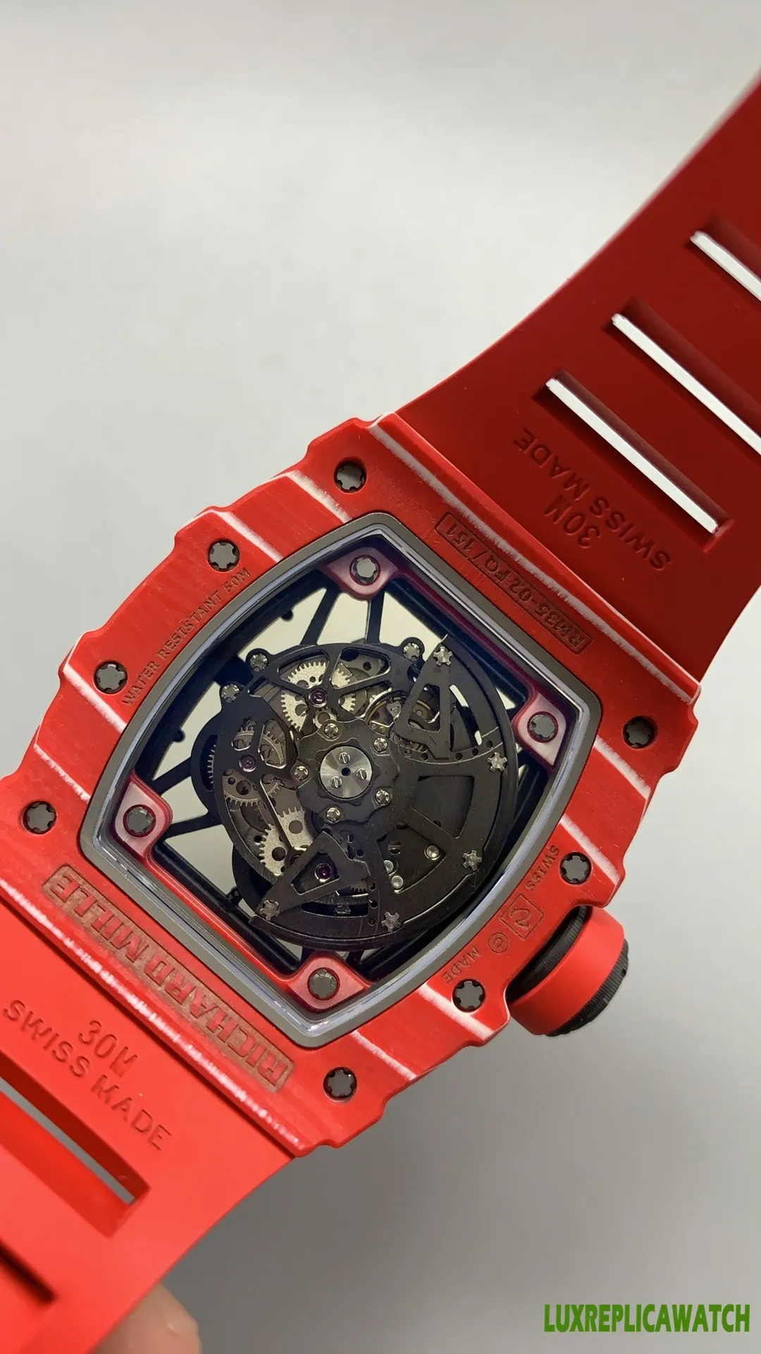 Richard Mille RM 17-01 Replica Watches 50mm Mens Skeleton Dial Rubber Strap 1:1 Clone Watch - Image 8