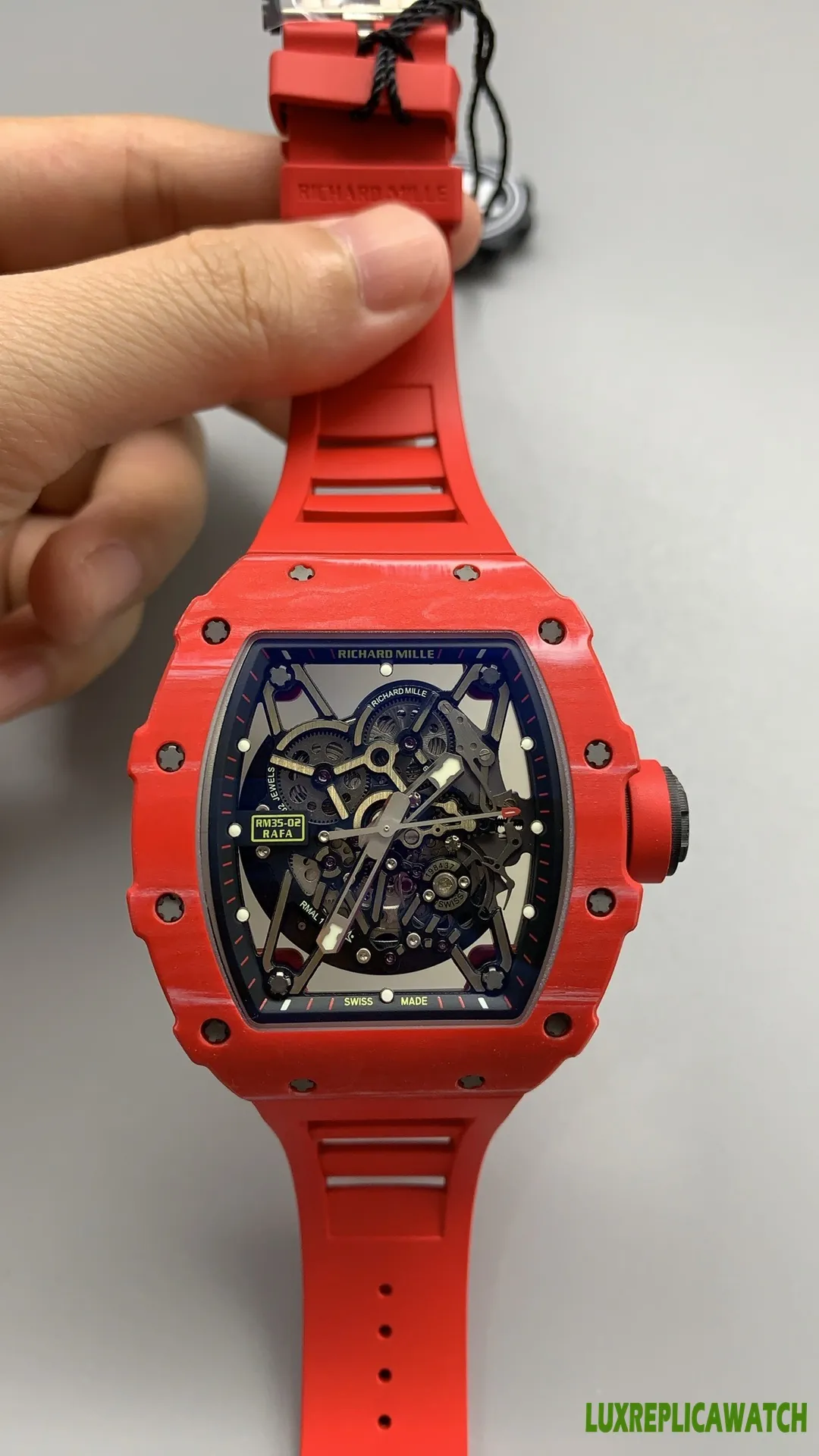 Richard Mille RM 17-01 Replica Watches 50mm Mens Skeleton Dial Rubber Strap 1:1 Clone Watch