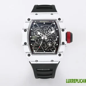 Richard Mille RM35-01 Rafa Replica Watches 45mm Mens Black Dial Rubber Strap 1:1 Clone Watch