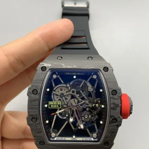 Richard Mille RM35-01 Rafa Replica Watches 45mm Mens Blue Dial Rubber Strap 1:1 Clone Watch