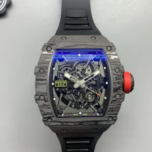Richard Mille RM35-02 Rafael Nadal Replica Watches 45mm Mens Blue Dial Rubber Strap 1:1 Clone Watch