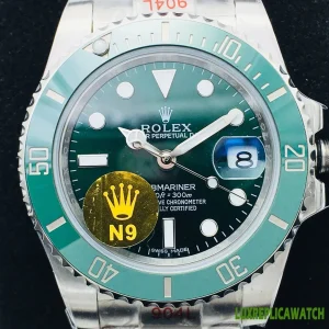 Rolex Submariner Replica Watches 40mm Mens Green Dial Metal Bracelet 1:1 Clone Watch