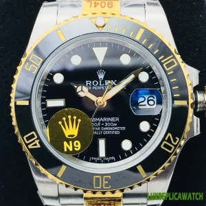 Rolex Submariner Date Replica Watches 40mm Mens Black Dial Metal Bracelet 1:1 Clone Watch