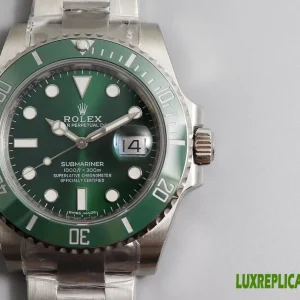 Rolex Submariner Replica Watches 41mm Mens Green Dial Metal Bracelet 1:1 Clone Watch