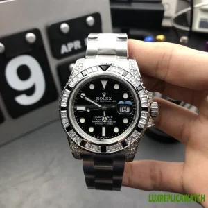 Rolex Submariner Date Replica Watches 40mm Mens Black Dial Metal Bracelet 1:1 Clone Watch