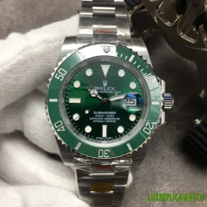 Rolex Submariner Date Replica Watches 41mm Mens Green Dial Metal Bracelet 1:1 Clone Watch