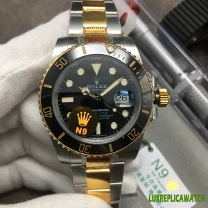 Rolex Submariner Replica Watches 40mm Mens Black Dial Metal Bracelet 1:1 Clone Watch