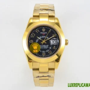 Rolex Sky-Dweller Replica Watches 41mm Mens Black Dial Metal Bracelet 1:1 Clone Watch