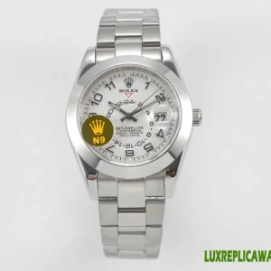 Rolex Sky-Dweller Replica Watches 41mm Mens White Dial Metal Bracelet 1:1 Clone Watch