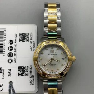 Tag Heuer Aquaracer Replica Watches 29mm Womens White Dial Metal Bracelet 1:1 Clone Watch