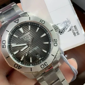 Tag Heuer Aquaracer Replica Watches 41mm Mens Black Dial Metal Bracelet 1:1 Clone Watch
